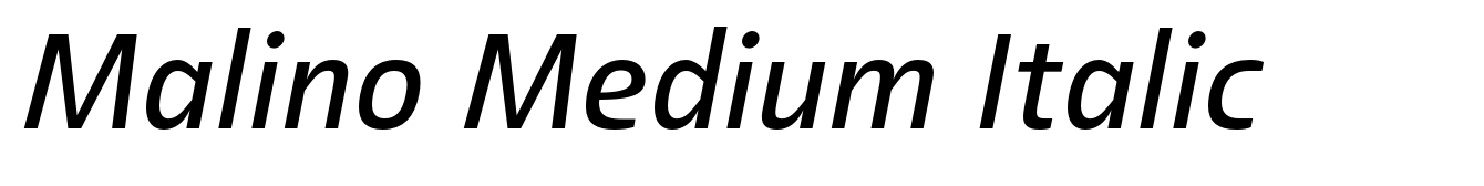Malino Medium Italic